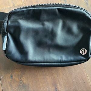 lululemon athletica Black Belt Bag with Sleek Design